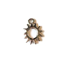 Silver Small TierraCast® Open Celestial Sun Charm