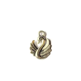 Silver Swan Charm