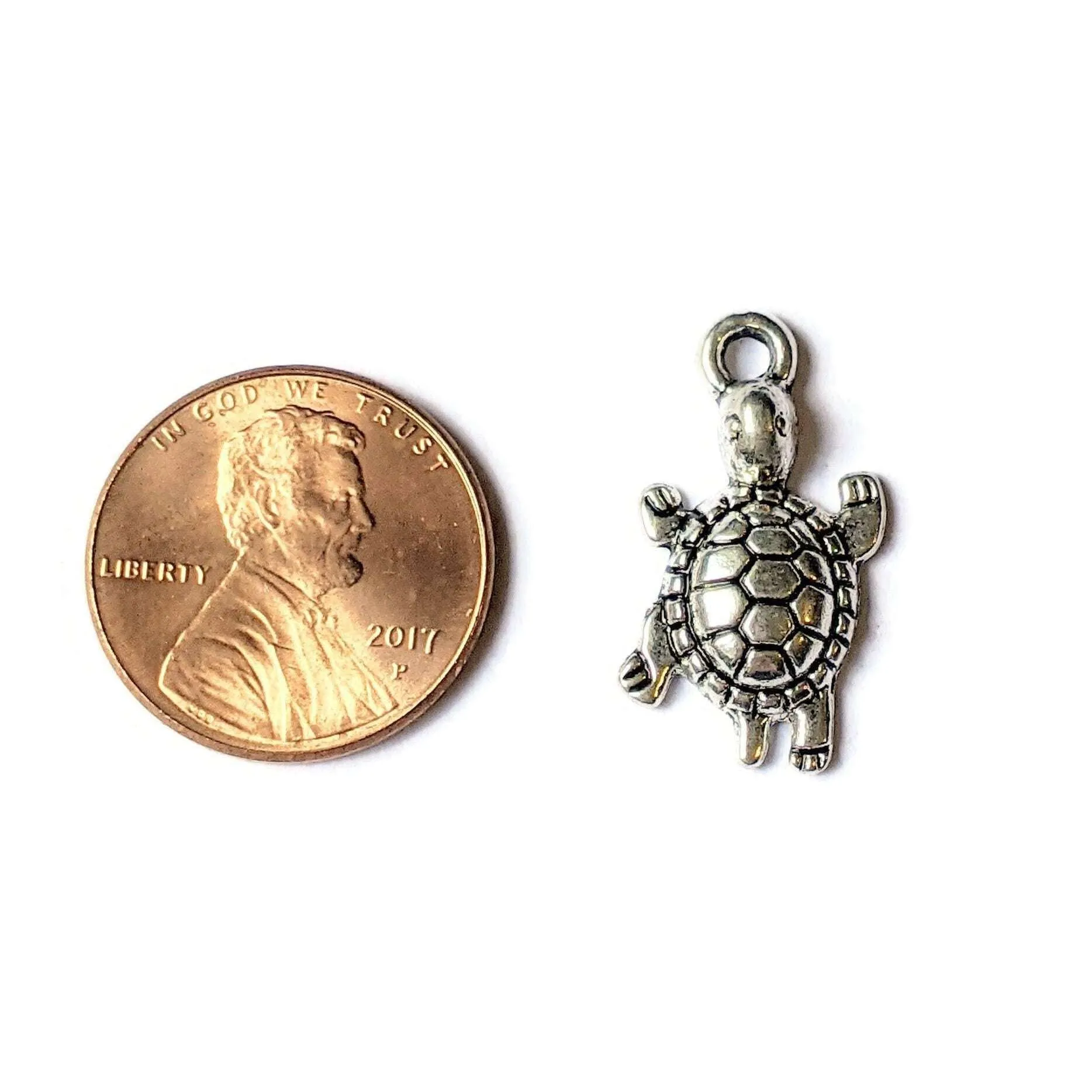 Silver Turtle Charm