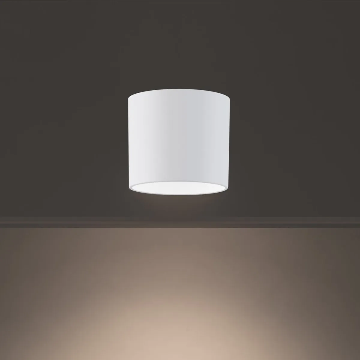 Squat 5 In. LED Outdoor Flush Mount 3000K White finish