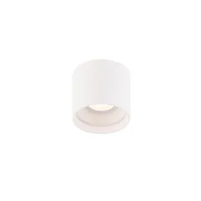 Squat 5 In. LED Outdoor Flush Mount 3000K White finish