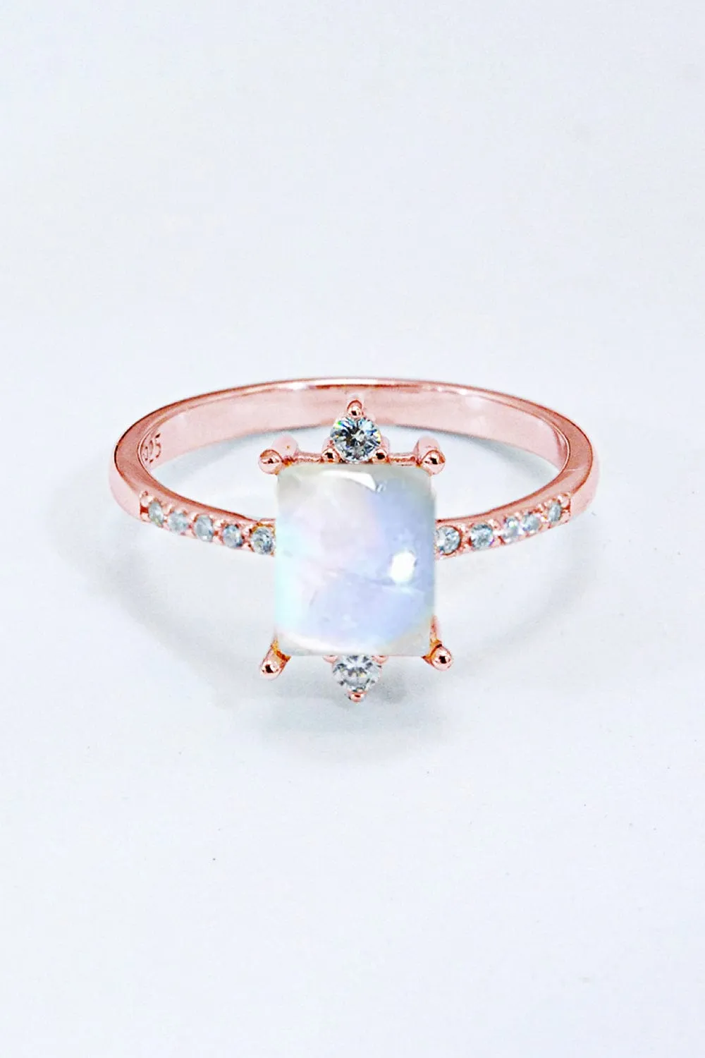 Sterling Silver Square Moonstone Ring