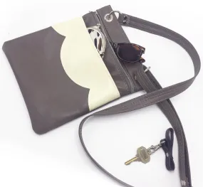 The Cloud Cross Body Travel Bag - Grey   Cream