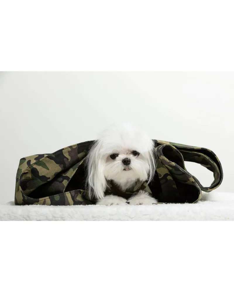 The SNUGGIT Crossbody Dog Sling in Chester Camo (Made in Canada) (FINAL SALE)