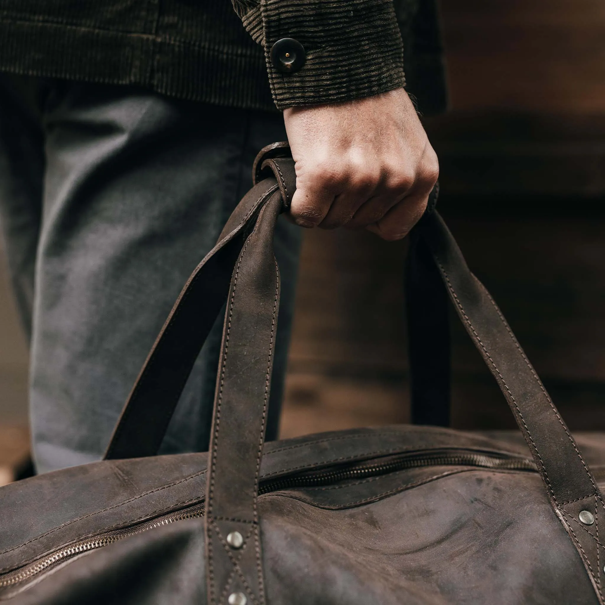 The Weekender Duffle Bag in Espresso