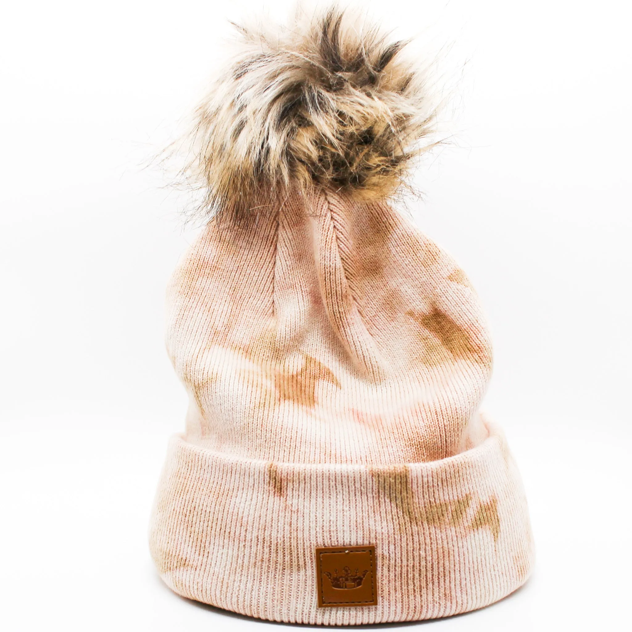 Tie Dye Pom Pom Beanie