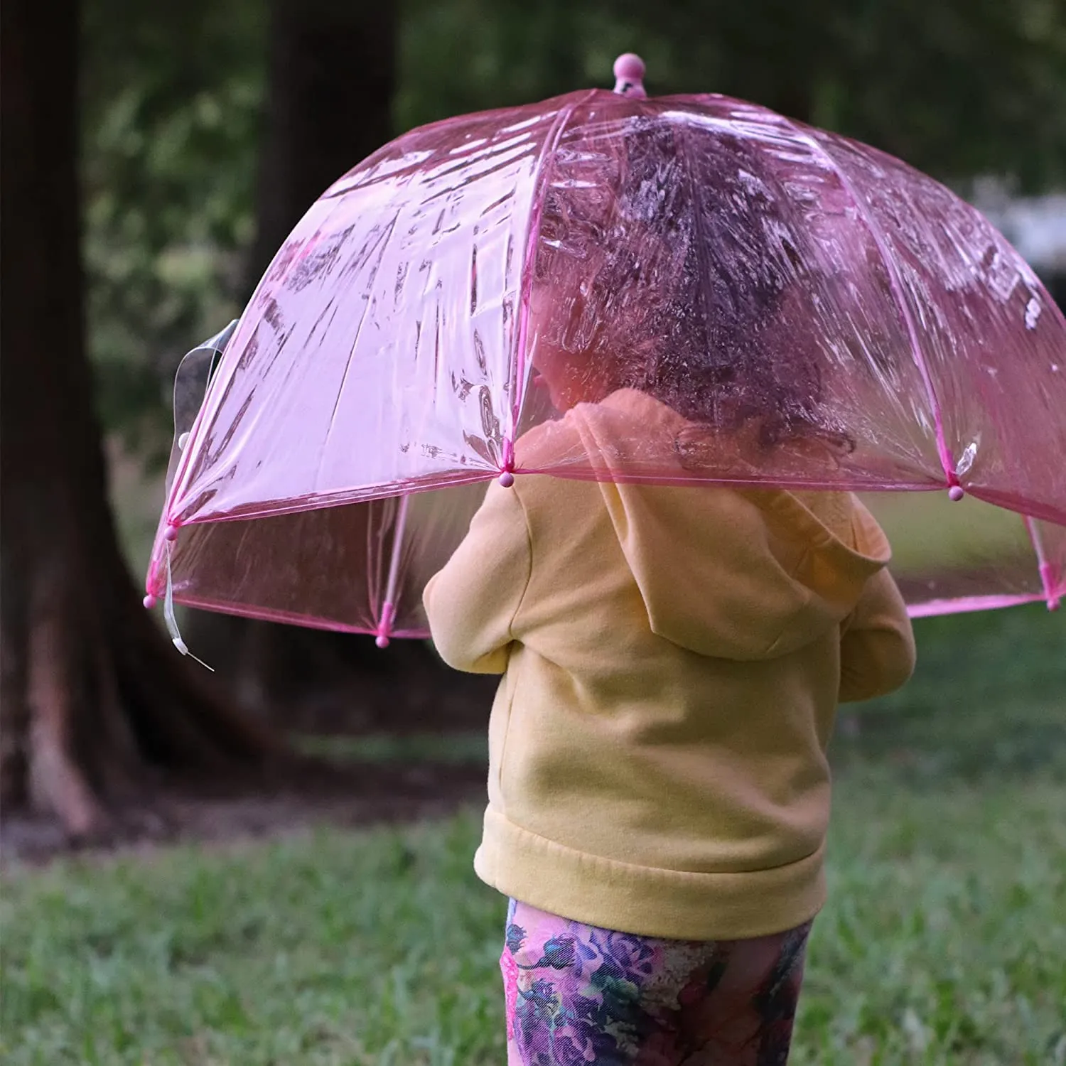 Totes Kids Clear Bubble Umbrella with Easy Grip Handle