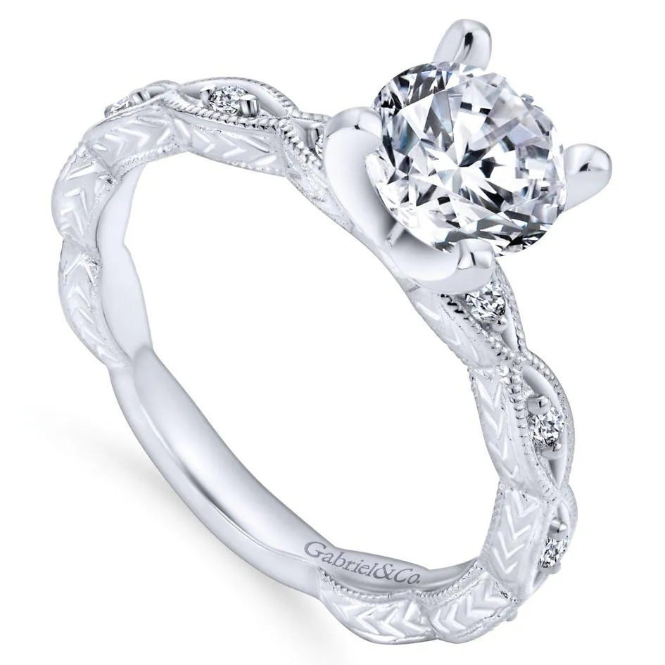 Victorian Marquise Shaped Station Diamond Ring .12 Cttw 183A