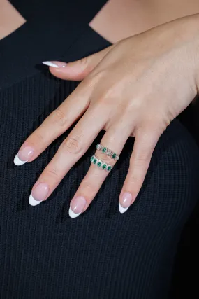 Zambian Emerald & Diamond Bands.