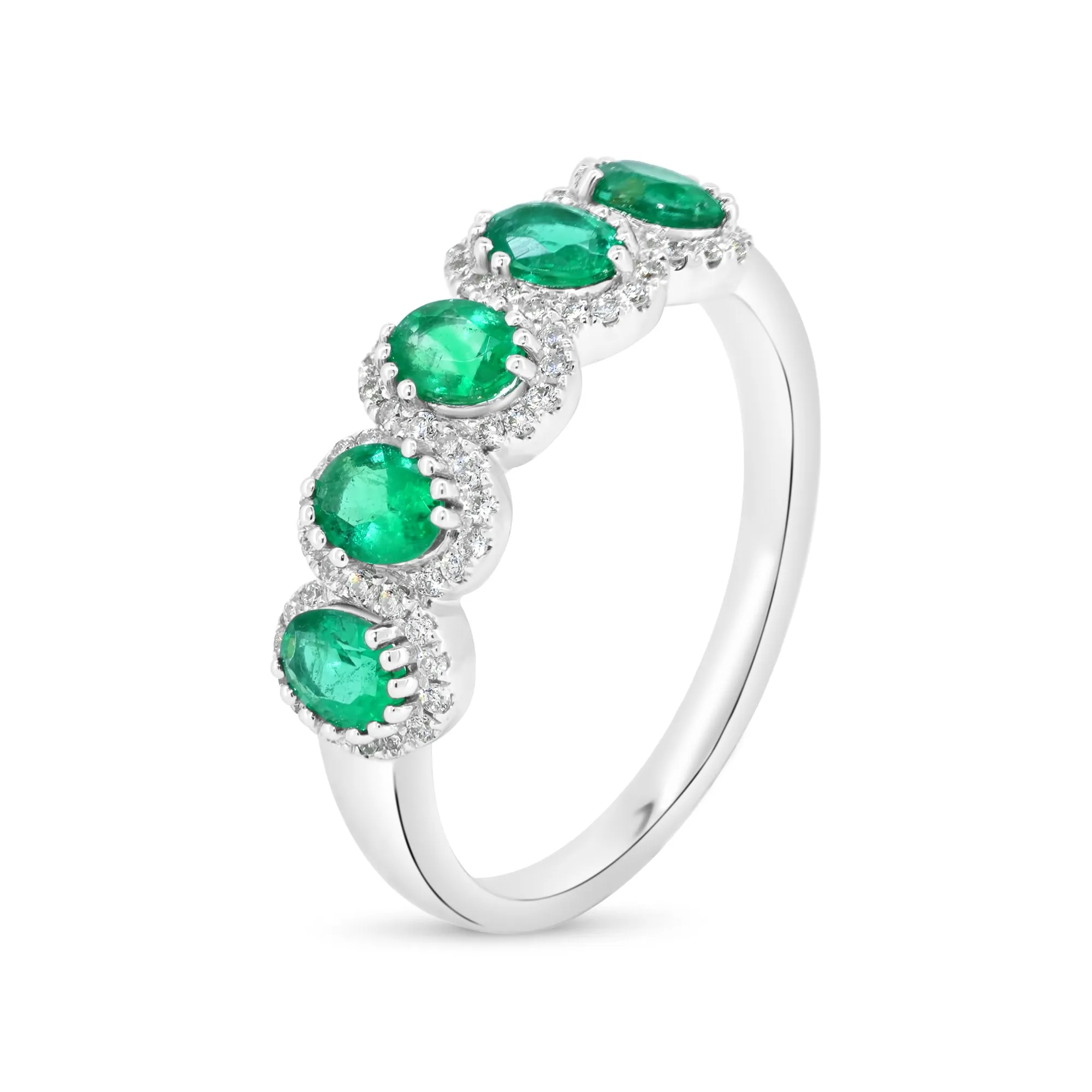 Zambian Emerald & Diamond Bands.