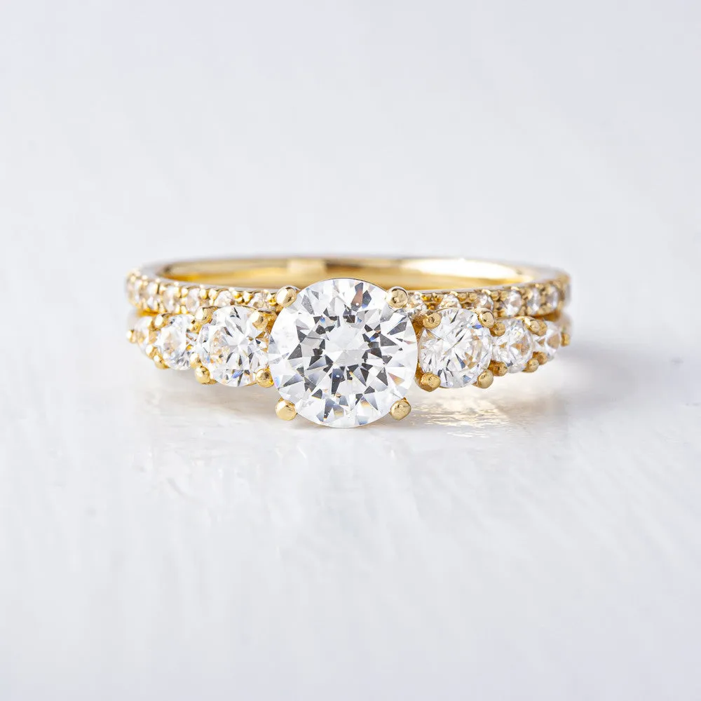 Zoey ~ Side Stone Ring