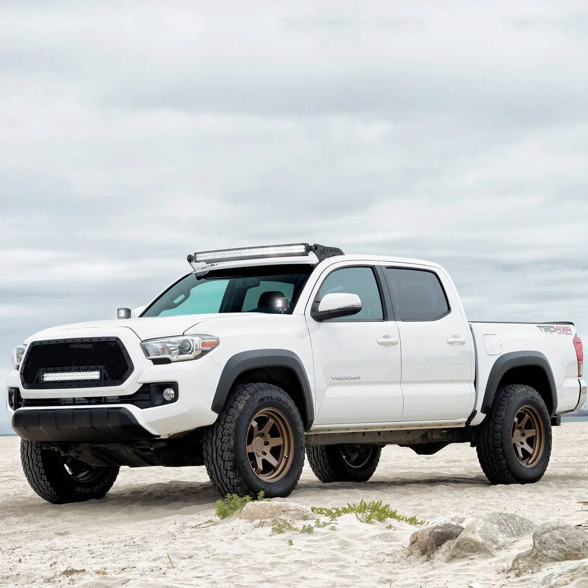 ZROADZ Hood Hinges Mounting Kit w/2 3" POD LED Lights - 2023-2016 Toyota Tacoma (Z369401-KIT2)